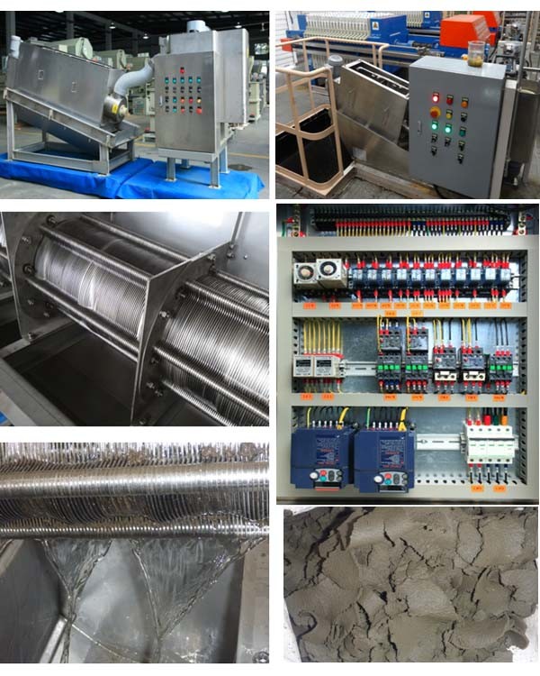 Municipal Sewage Treatment Dewatering Automatic Screw Filter Press