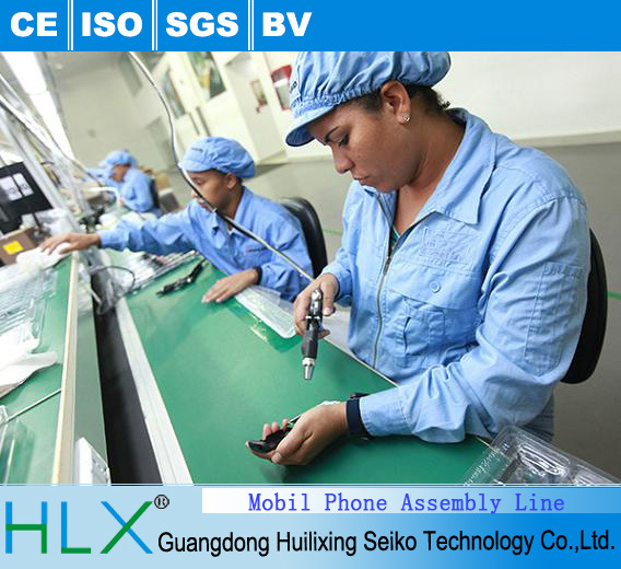 Belt Conveyer System Mobile Phone Assembling Line