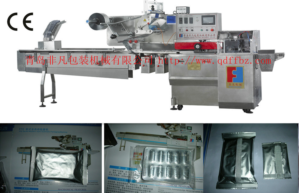 Food Pillow Type Flow Packing Machine with Box Motion End Sealer