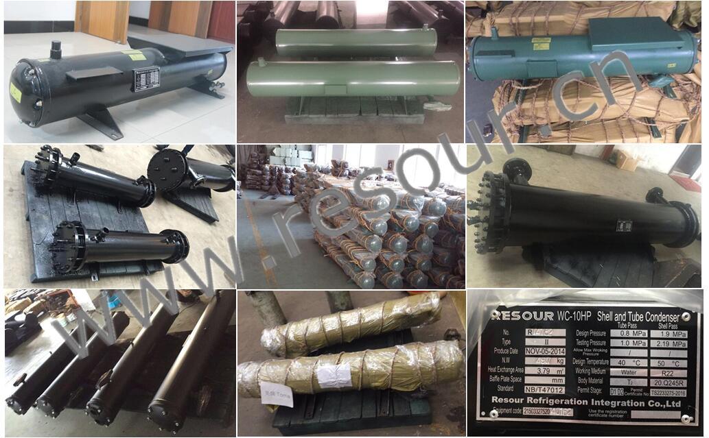 Coolsour Shell Tube and Pipe Water/Oil Cooled Evaporator, Heat Hxchanger