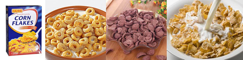 Corn Flakes Breakfast Cereals Making Machine Production Line