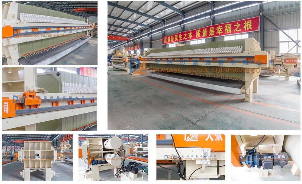 Mining /Ore Automatic Membrane Filter Press 1500 Series