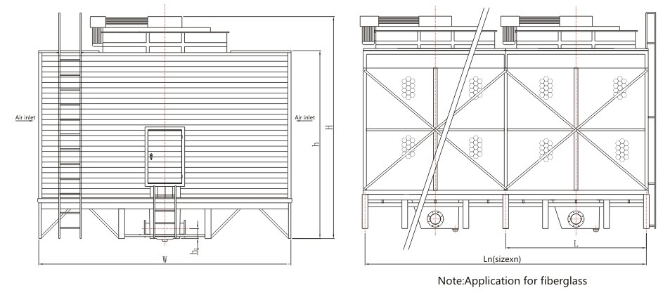 High Standard Export Cooling Tower Manufacturer for Absorption Chiller
