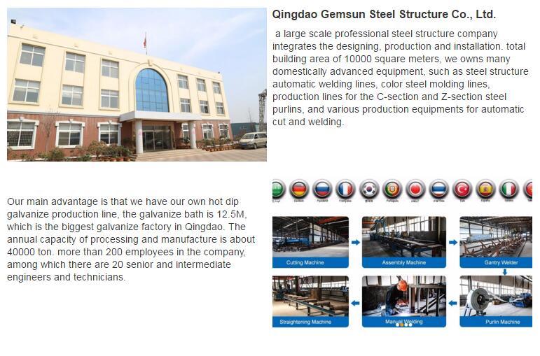 Economic Steel Prefabricated Building Material Steel Workshop Structures