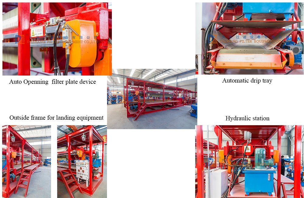 Full Filtration Solution Automatic Chamber Filter Press for Sludge Dewatering 870 Series