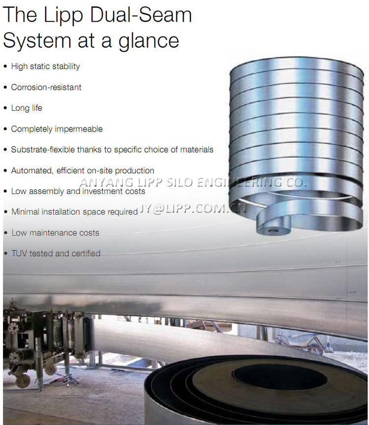 7000T Steel Cement Silo for Grinding Mill Indonesia Project