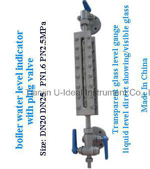 Red/Green Double Color Glass Tubular Water Level Gauge