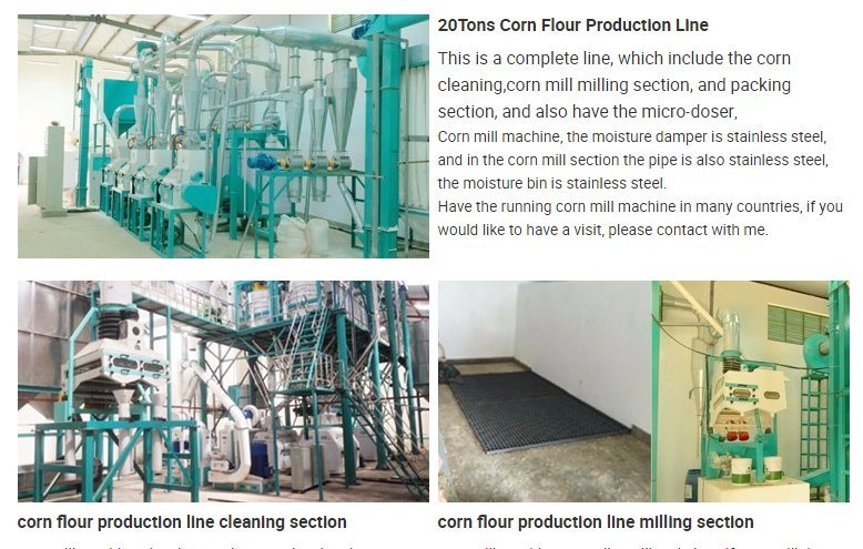 Running Kenya 24 Tons Maize Flour Milling Machine