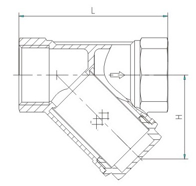 Forged Brass Filter, Pipe Thread Strainer