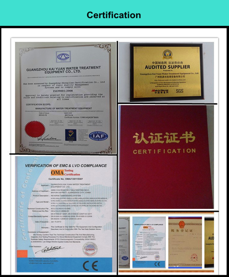 1000lph Water Reverse Osimosis System/Water Treatment Equipment/Water Treatment Plant