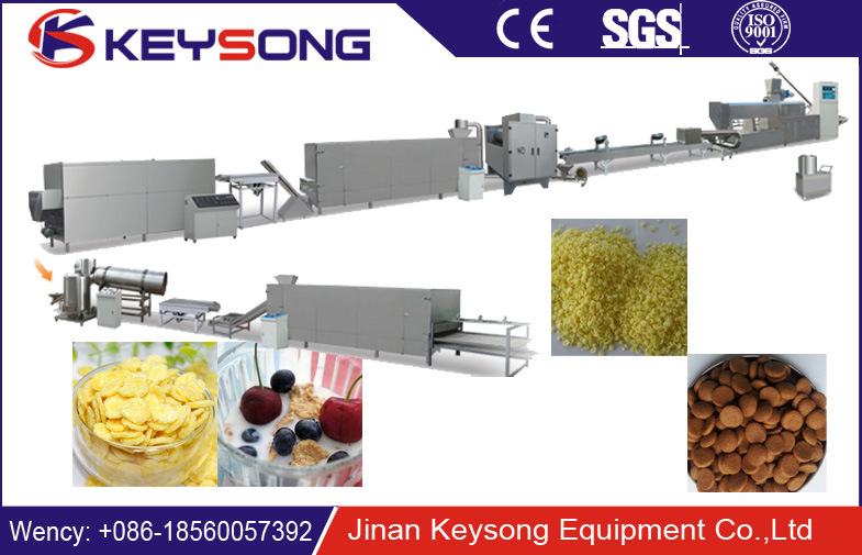 Corn Flakes Breakfast Cereals Making Machine Production Line