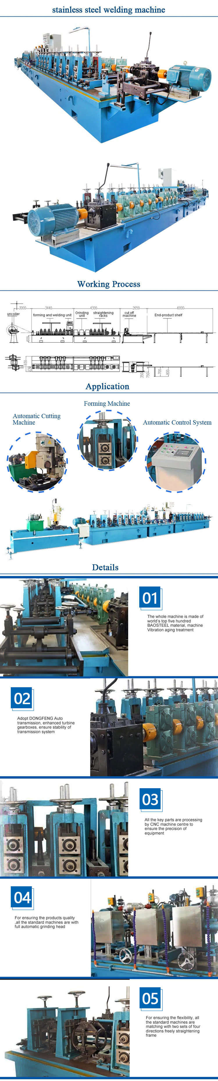 Factory Price Stainless Steel Pipe Making Production Line