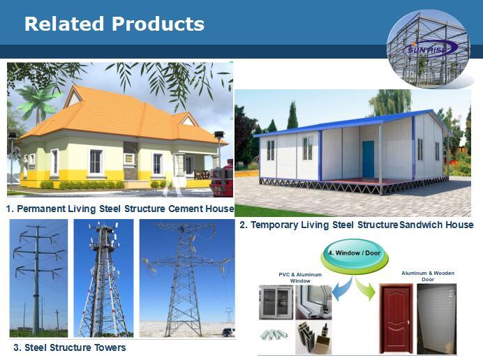 Prefab Prefabricated Modular Office Workshop House Steel Structure Building Warehouse
