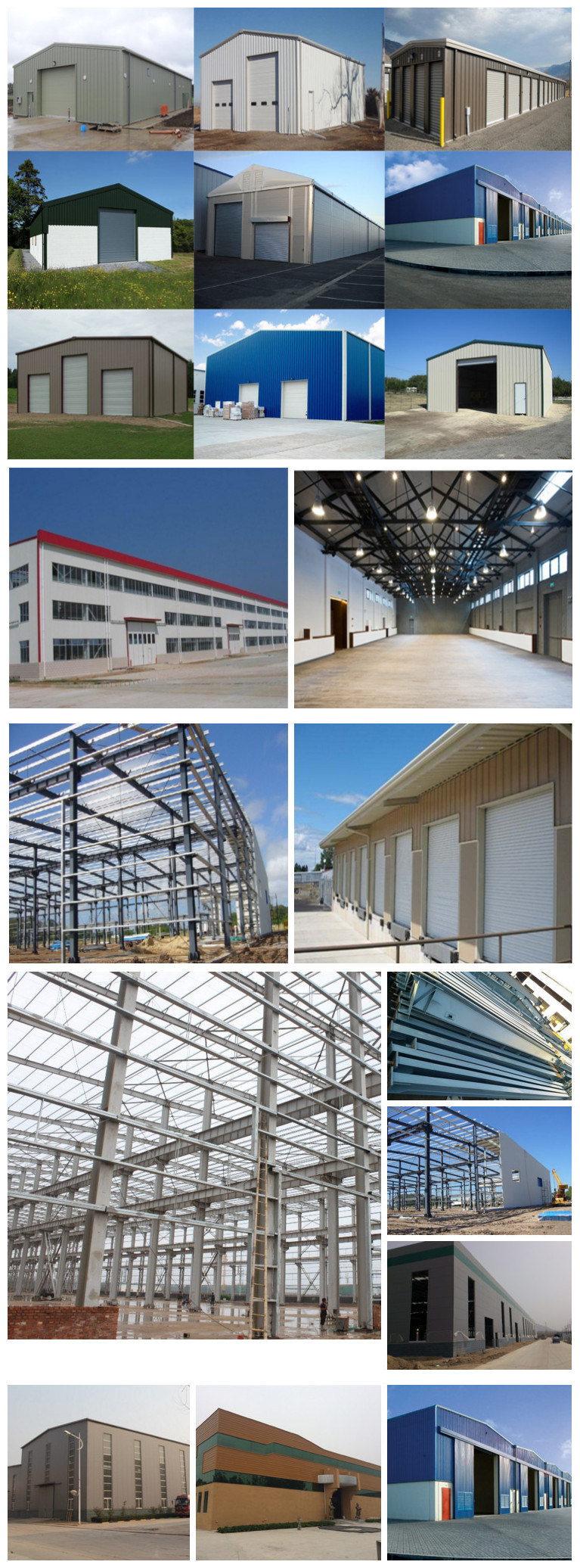 Factory Steel Construction Prefabricated Light Steel Frame Structure Modular Warehouse