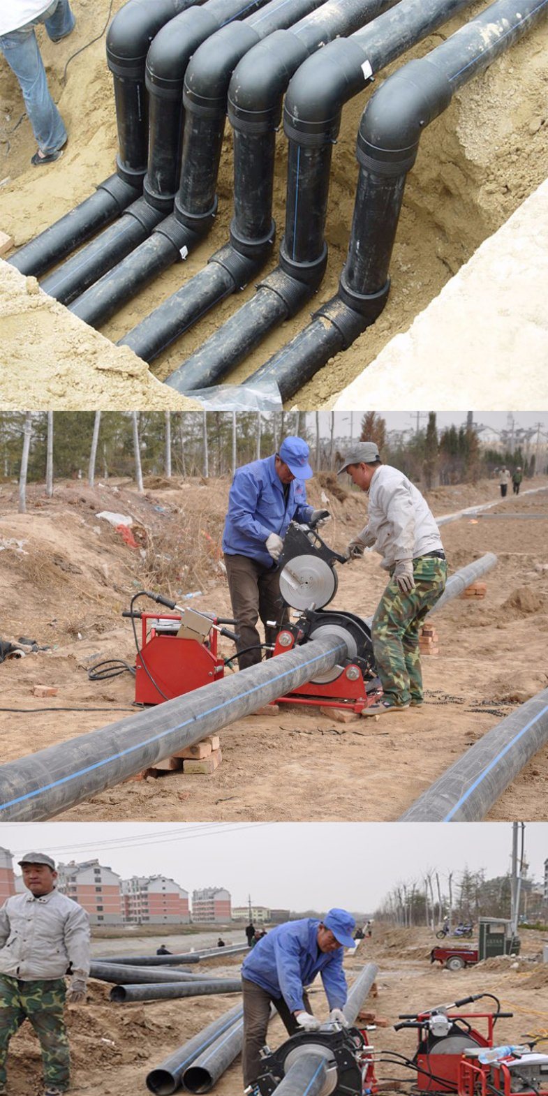PE80 Natural Gas HDPE Pipe Water Supply System