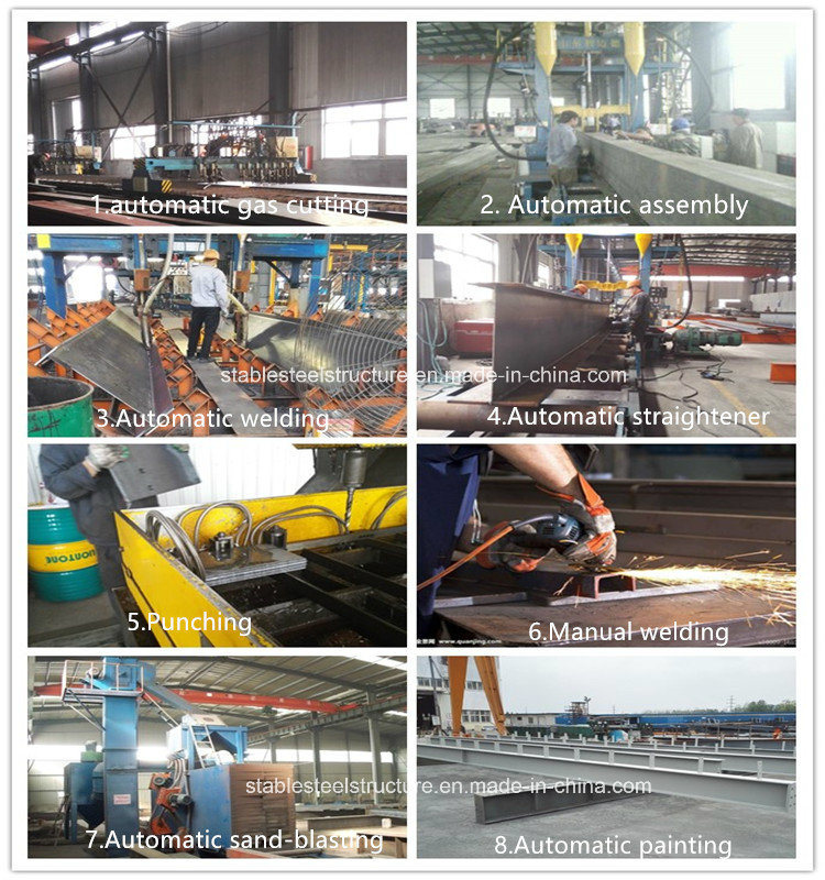 Fast Construction Steel Structure Building with Parapet Wall and Mezzanine