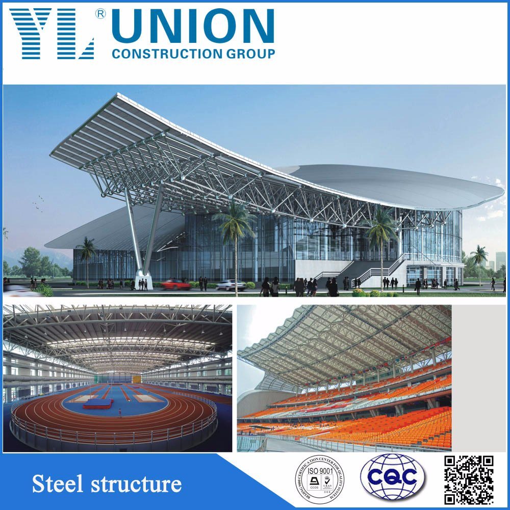 Steel Structure Building Used for Exhibition Hall and Canopy