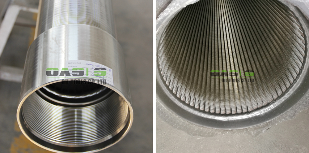 Oasis Manufacturer Ss Johnson V Type Wedge Wire Screen Pipe for Water Treatment