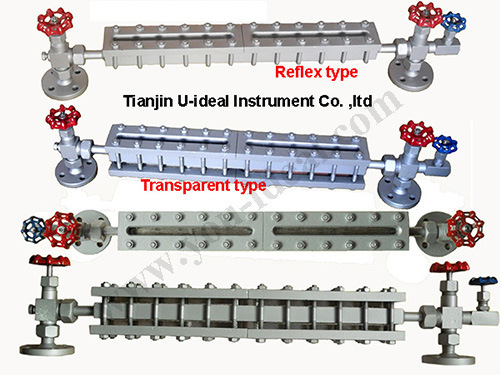 Red/Green Double Color Glass Tubular Water Level Gauge