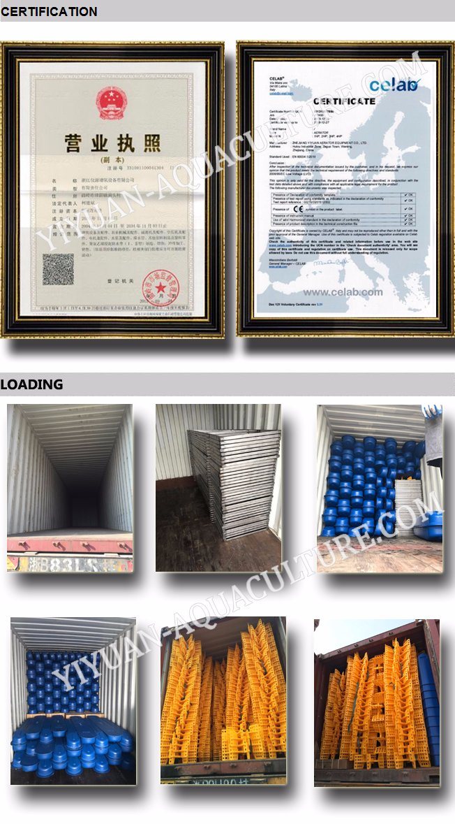 Yh-1002L 1HP, 0.75kw, Paddle Wheel Aerator