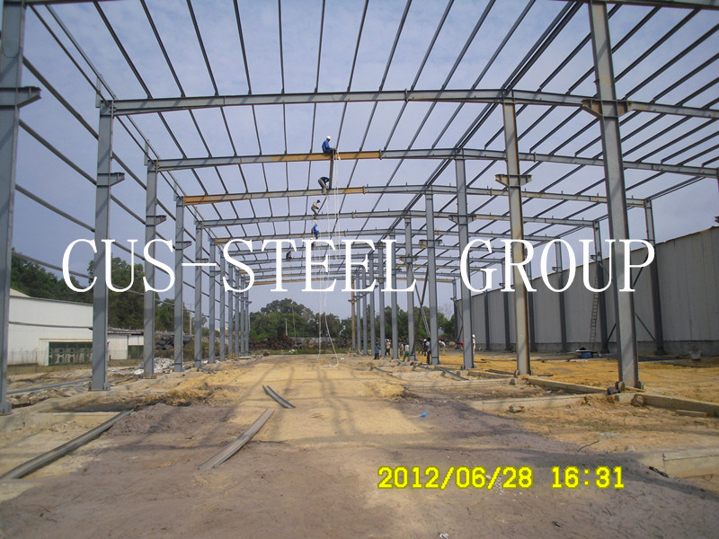 Long Span Prefabricated Warehouse/Mozambique Prefab Steel Structure