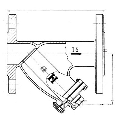 Forged Brass Filter, Flange Strainer Y-Type Brass Valve