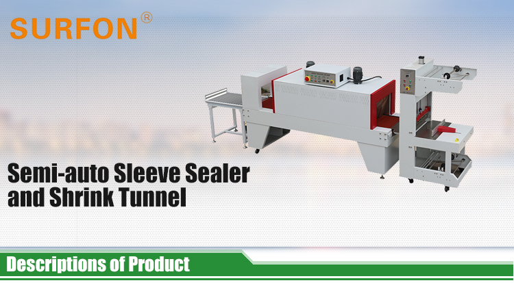 Sleeve Sealing Bottle Carton Boxes Shrink Packing Machine