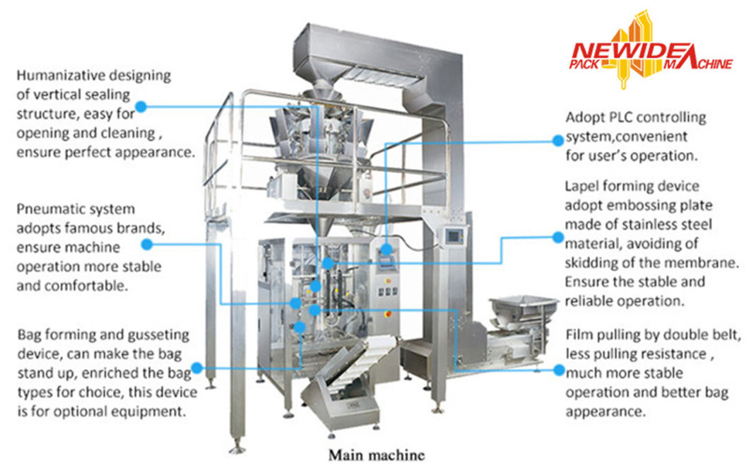 Pillow Type Packing Machine for Pack Oatmeal, Peanuts