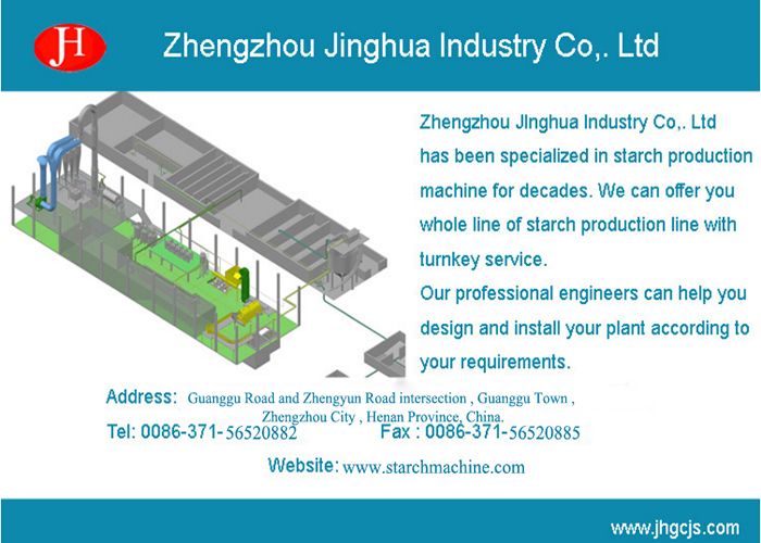 High Efficiency Centrifugal Sieve Starch Machinery for Tapioca Processing Plant