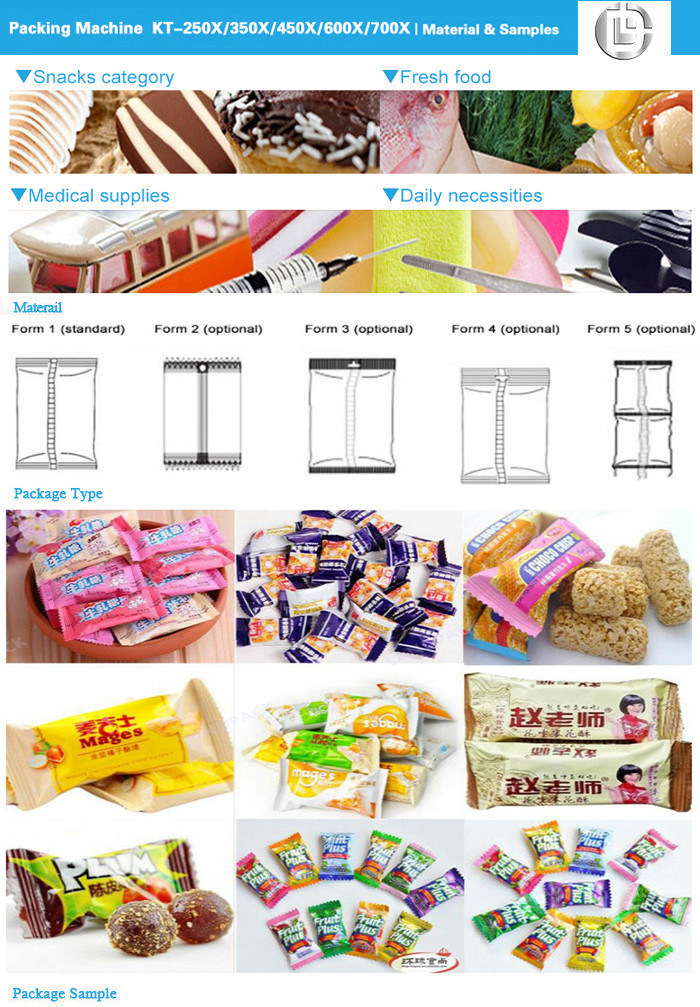 Rice Cake Packing Machine Moon Cake Making Machine Pillow Type Packing Machine