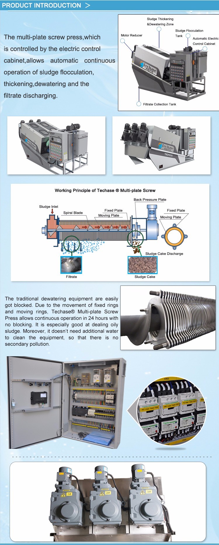 Food Industry Wastewater Treatment Plant Via Sludge Dewatering Screw Press