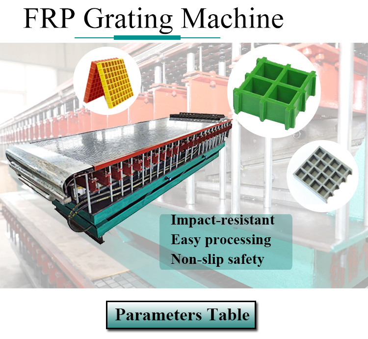Hydraulic Pressure FRP Grating Making Machine