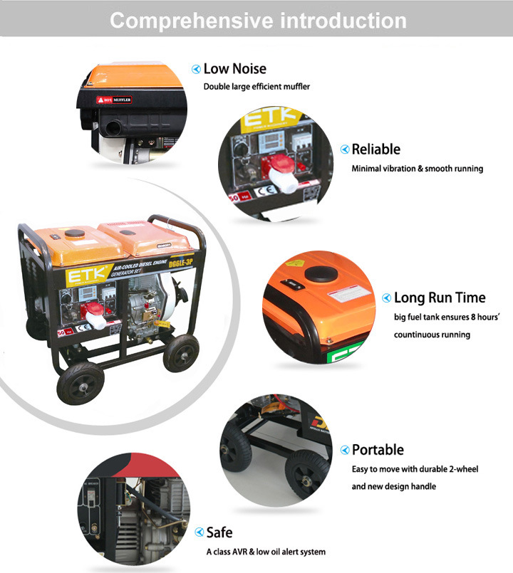 5kw Diesel Generator for Home Power or off-Grid Electricity