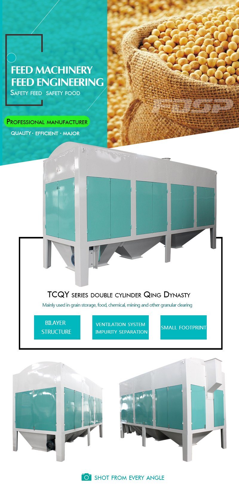 Grain Cleaning Sieving Machine for Farm Use