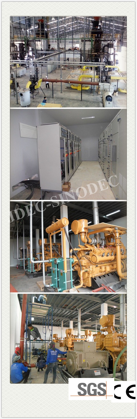 Combined Heat and Power Electricity 500kw Natural Gas Biogas Generator