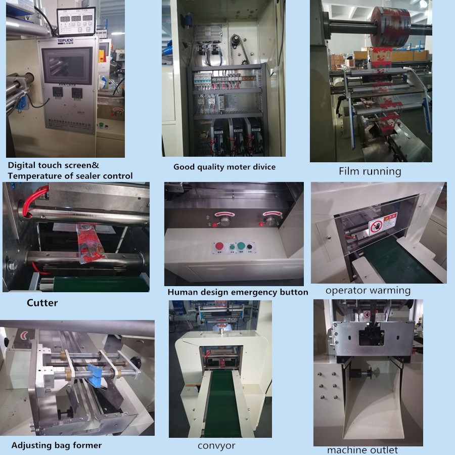 High Quality Automatic Horizontal Pillow Type Flow Packing Machine