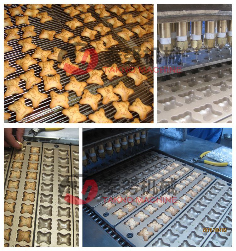 Stainless Steel Newest Type Cream Filling Koala Biscuit Production Line