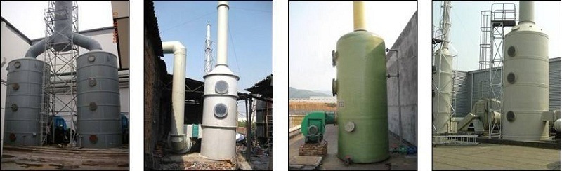 Air Purification Acid Fume Scrubber Tower for Acid Gas Absorption