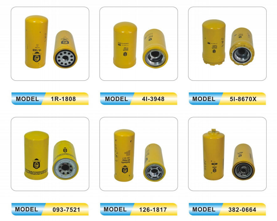 Original Parts Quality 1r-0750 1r-0739 Fuel/Oil Caterpillar Filters for Construction Equipment