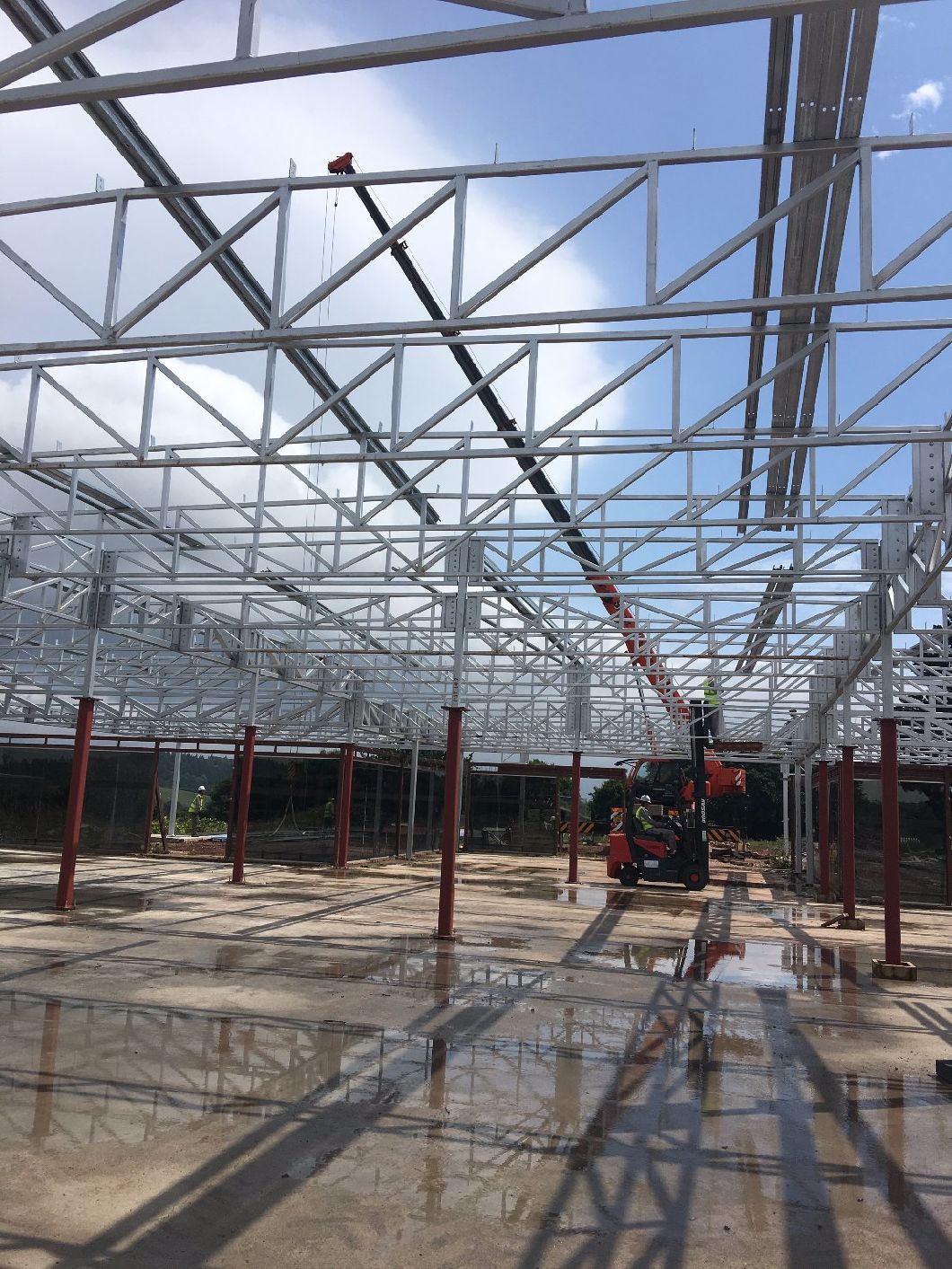 New Design Steel Structure on Large Workshop and Factory2018039