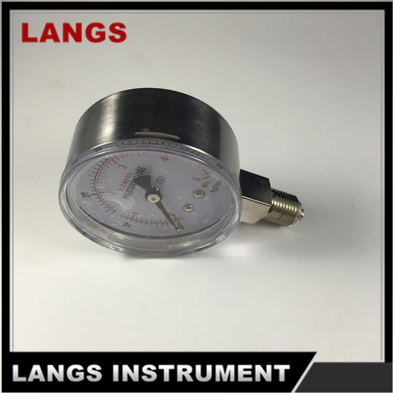 041 High Level Acrylic Pressure Gauges Air Gauge Stainless Steel