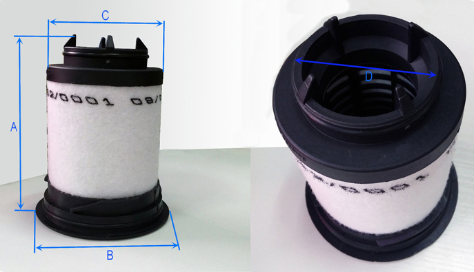 Rietschle 731468-0000 Vacuum Pump Air Filter Cartridge