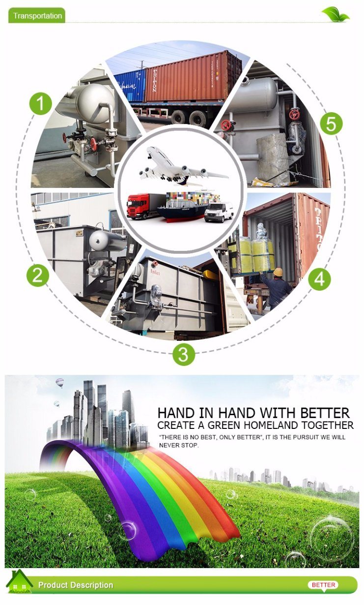 Industry Wastewater Treatment Dissolved Air Flotation for Solid Liquid Separator in Waste Water