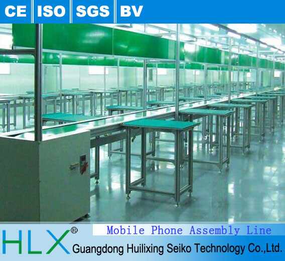 Belt Conveyer System Mobile Phone Assembling Line