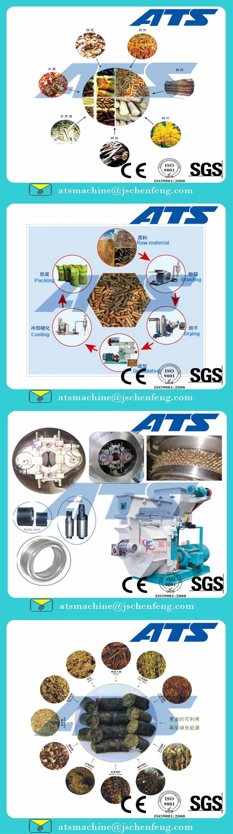 4-6t/H Production Line From Biomass/Wood/Rice Husk Powder