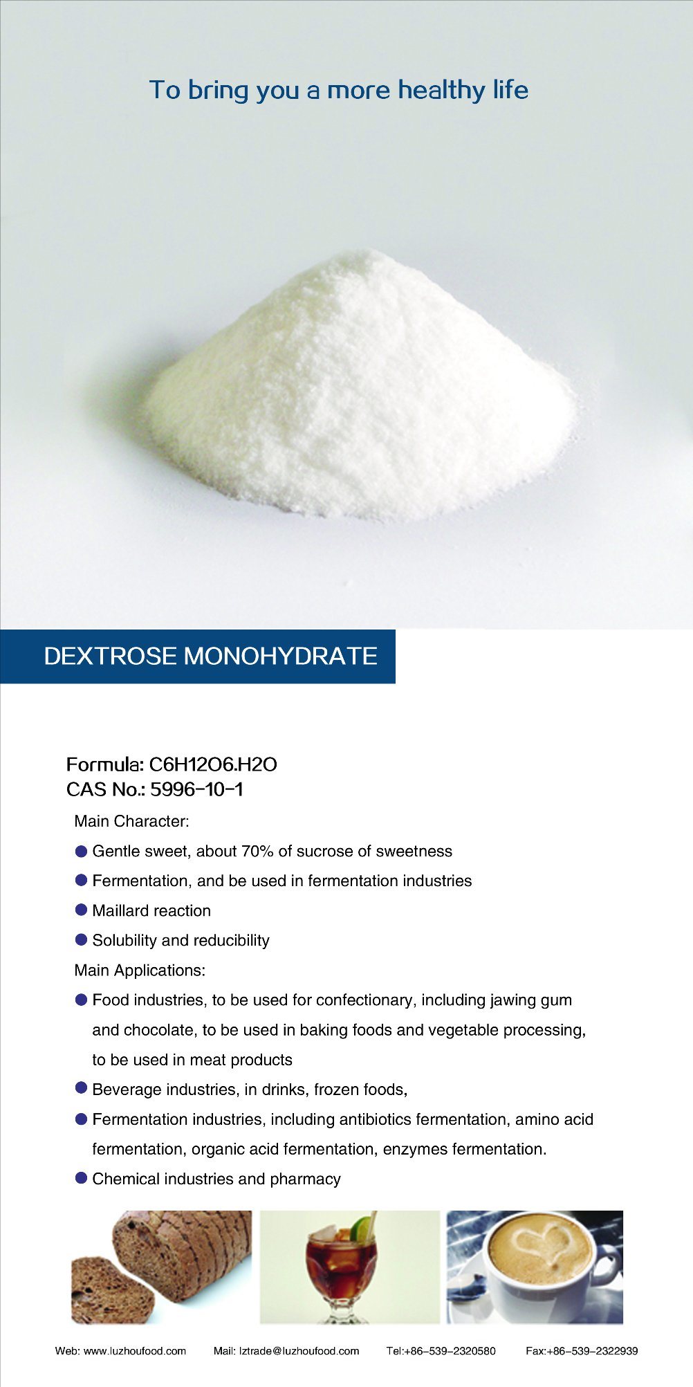 Food Grade Powder Glucose Dextrose
