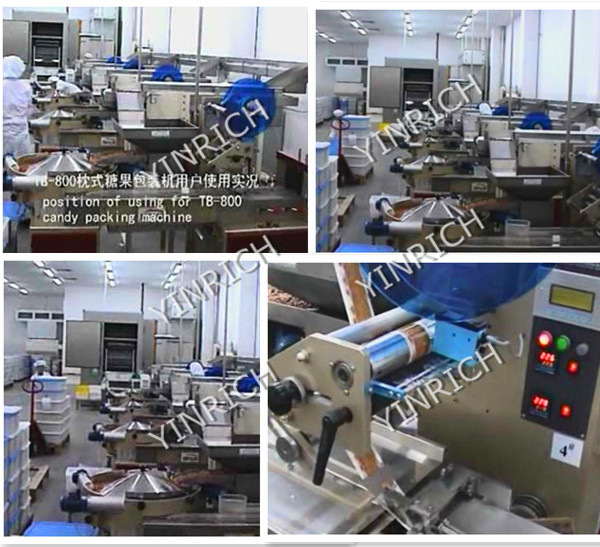 Pillow Type Candy Packing Machine Candy Packaging Machinery Manufacturer (TB-800)
