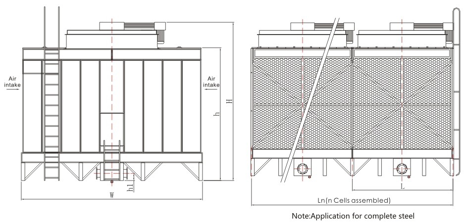 High Standard Export Cooling Tower Manufacturer for Absorption Chiller