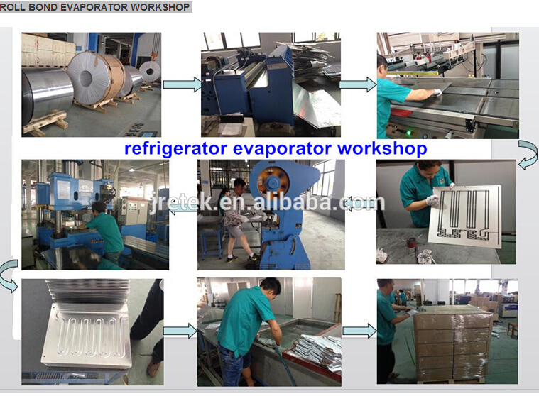 Factory Manufactured Plate Aluminium Roll Bond Evaporator