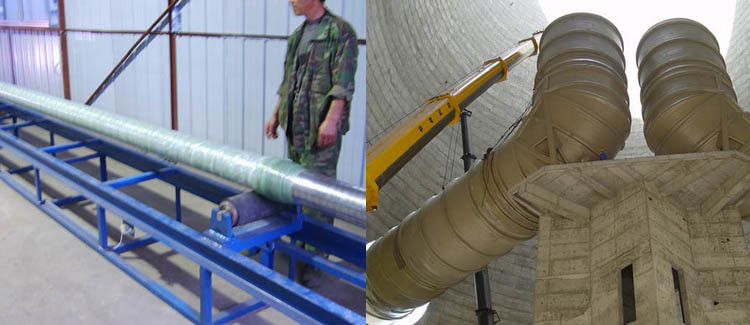 GRP Add Sand Pipe Winding Machine/ FRP Sewage Pipe Production Line